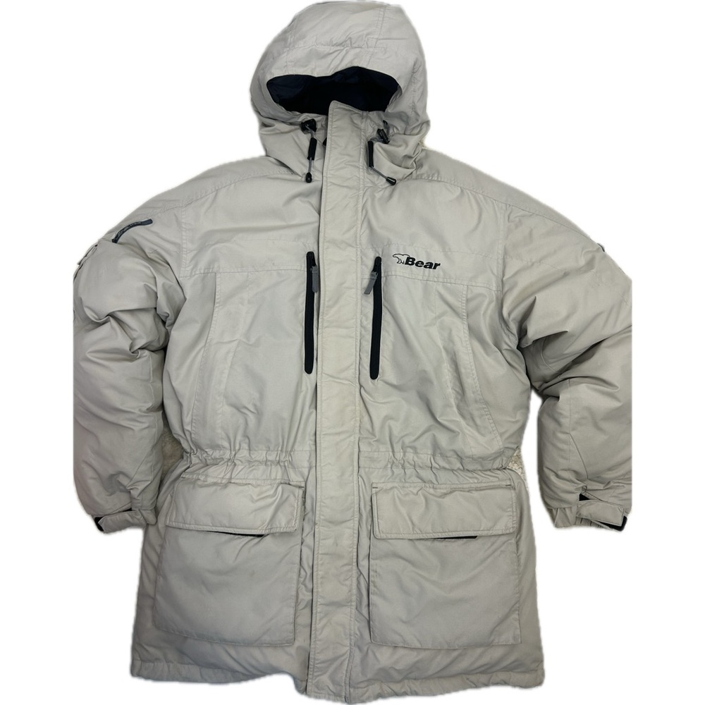 Bear USA Men’s Down Hooded Heavy Duty Winter Jacket and Lots of Pockets Vintage